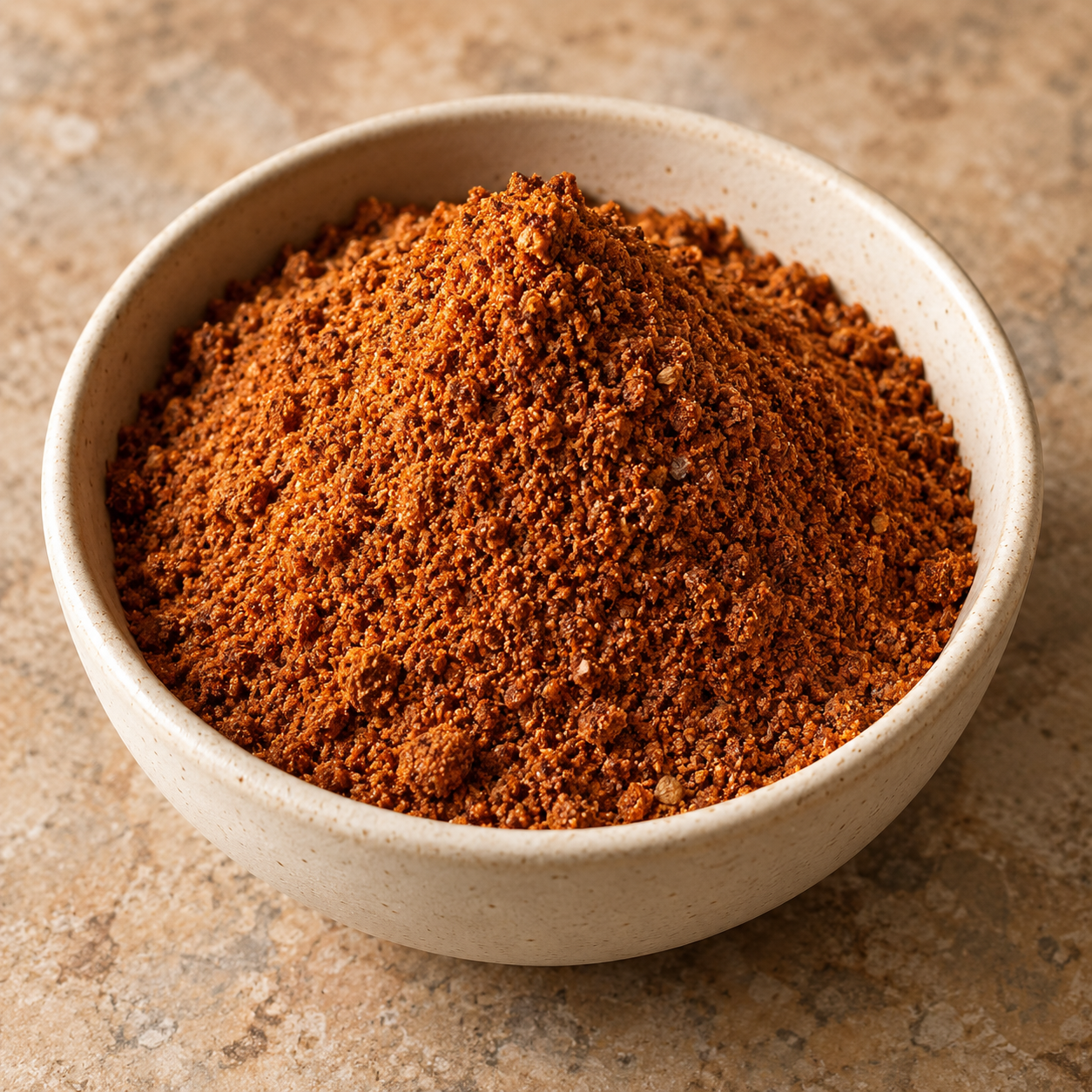 Dry ground garlic podi